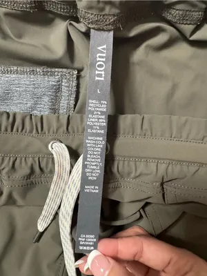 Vuori Miles Olive Drawstring Jogger Pants Size Large thumbnail 5