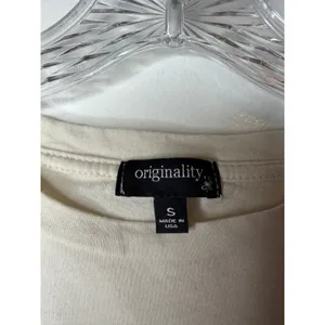 Originality Tortured Poets‎ Department Crop Tee Small Cream Graphic Taylor Swift thumbnail 4