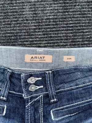 Ariat Mid Rise Entwined Trouser Jeans Marine Women’s 28 R 10025302 EUC thumbnail 7