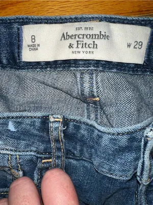 Abercrombie & Fitch Paint Splatter Boyfriend Jeans Medium Wash Distressed Y2K thumbnail 4