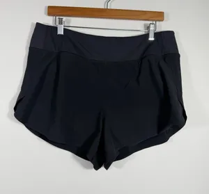 Athleta Run With It 3.5” Shorts Women’s L Black Lined Running Athletic thumbnail 1