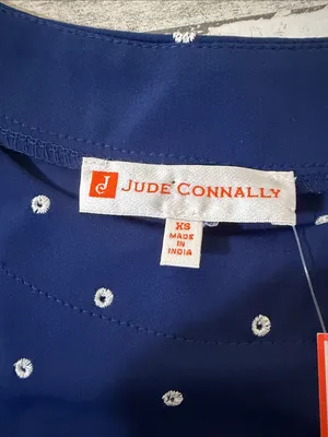 Jude Connally Ella Eyelet Dress Navy White Size XS thumbnail 5