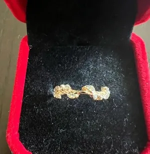 Gold Knuckle Ring for Women, Stackable Boho Joint Finger Midi Ring Size 7 New thumbnail 1