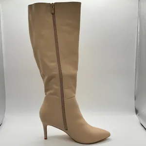 Allegra K Knee High Boots Womens‎ 9 Tan Pointed Stiletto Heel Tall Boots thumbnail 3