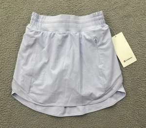 NWT Lululemon Hotty Hot Skirt Skort High Rise Pastel Blue Athletic Women's 4 thumbnail 1