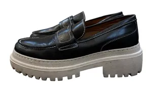 Shoe The Bear IONA CHUNKY LEATHER LOAFERS Size 8.5 Lug Sole thumbnail 1