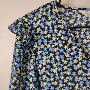 Primark Cares‎ Black Floral Long Sleeve Mini Dress - Size M thumbnail 5