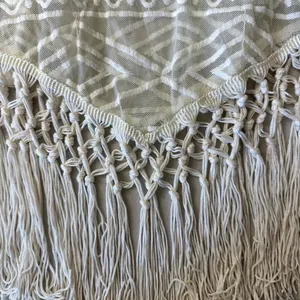 NWT Charlotte Russe Vintage White Fringe Crochet Tank Top Women's Medium thumbnail 3