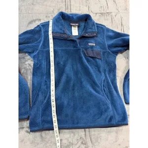 Patagonia Re-Tool Snap-T Pullover Womens Blue Polartec Fleece M thumbnail 4