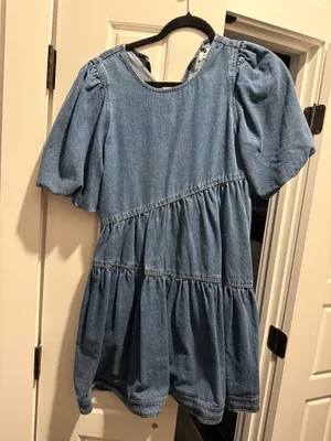 Zoco denim mini dress Blue thumbnail 2