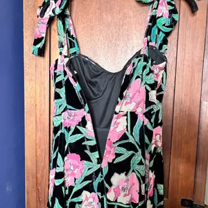 Lulus Lucious Glorious Garden Black Floral Burnout Velvet Maxi Cottage Dress S thumbnail 6
