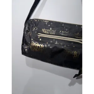 Harajuku Lovers‎ Shoulder Bag Purse Crossbody Roller Disco Y2K Black Gold F thumbnail 2