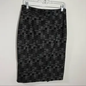 NEW‎ Anthropologie Maeve Bobbie Pencil Skirt Black Gray Small Office Minimalist thumbnail 6