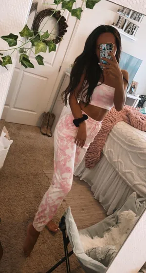 Tie Dye Sweatpants Pink Size M thumbnail 6
