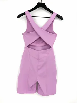 FREE PEOPLE Movement Here On Out Onesie Romper Lilac Pink S thumbnail 10