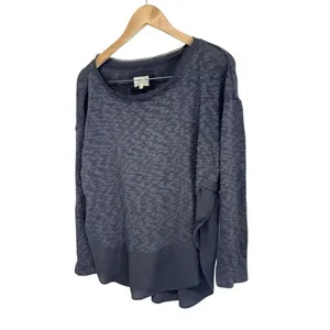 Anthropologie CircleLight Sweater Size Small‎ Charcoal Gray Long Sleeve thumbnail 5