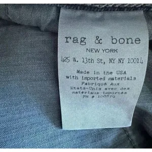 Rag & Bone Fit 2 - Minna Slim Fit Blue Black Stretch Jean SZ 33 #1979 thumbnail 9