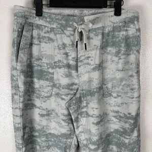 Athleta Farallon Joggers Pants Womens Large‎ Fog Camo Coast Athleisure Gym Soft thumbnail 2