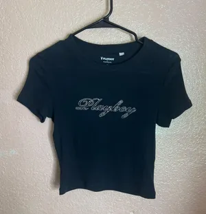 Playboy rhinestone baby tee thumbnail 1