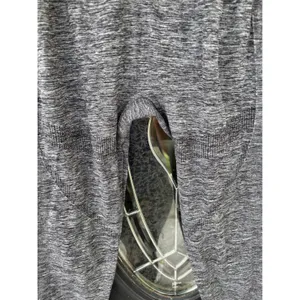 Momcozy Womens XL Gray‎ Space Dye Over the Belly Maternity Leggings Seamless thumbnail 9