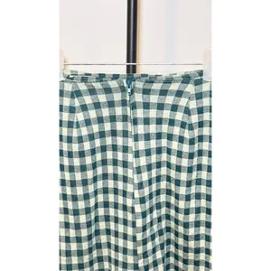 NEW! Altar'd State Womens Green Gingham Mini Skirt Pockets Size M thumbnail 2