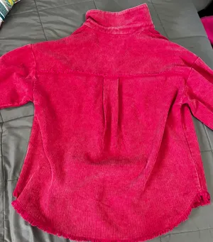 Boutique Corduroy Flannel Jacket Pink Size M thumbnail 3