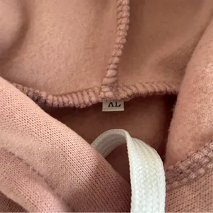 Women's Oversized Hoodie Dress with Split Sides Blush Size XL #260495 thumbnail 6