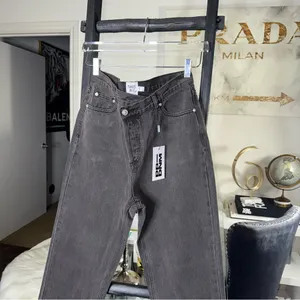 Princess Polly Holly Asymmetric High Rise Straight Leg Black Denim Jeans New thumbnail 5