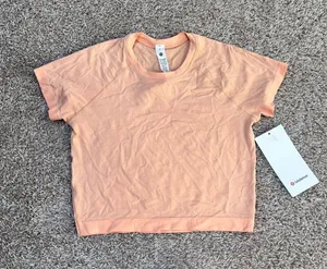 Lululemon Swiftly Cropped Short Sleeve 2.0 - Peach Bellini thumbnail 1