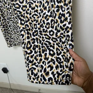 J. Crew Women Linen Cotton Pants 14 Leopard Coastal Lagenlook Summer Casual‎ thumbnail 6