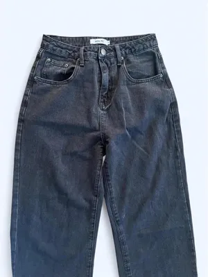HD in Paris Y2K black wide leg jeans soft grunge baggy denim Size Small 🖤 thumbnail 4