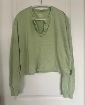 PINK Victoria's Secret Green Long Sleeve Tie-Dye thumbnail 1