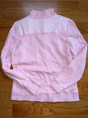 Vineyard vines pastel two tone pink Shep quarter zip size small thumbnail 2