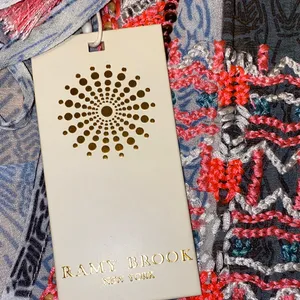 NWT!! Ramy Brook Colorful Embroidered Myra Boho Blouse Size XS Oversized $275 thumbnail 12
