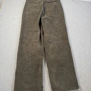 Old Navy Women's 12 Extra High Rise Sky-Hi Wide Leg Corduroy Pants Olive Brown thumbnail 9