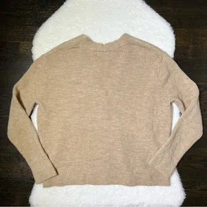 Old Navy Tan Knit Button Front Cardigan thumbnail 4