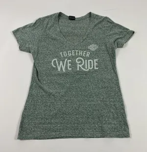 Harley-Davidson Shirt Womens Large Gray Together We Ride Black Widow Florida Tee thumbnail 1