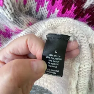Solutions size L Fair Isle oversized casual sweater Pink Size L thumbnail 11