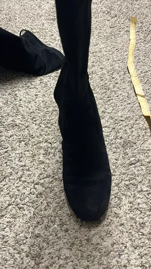 Black over the knee boots thumbnail 2