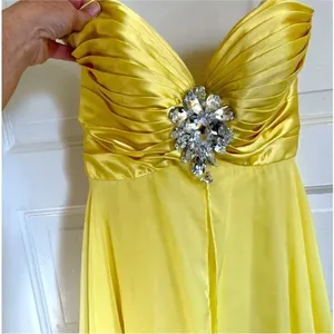 Sherri Hill Yellow Beaded Short Dress Size 8 thumbnail 3