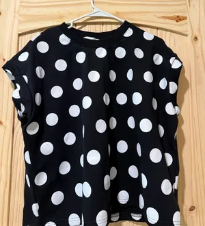 Black and white polkadot pants set Size M thumbnail 1