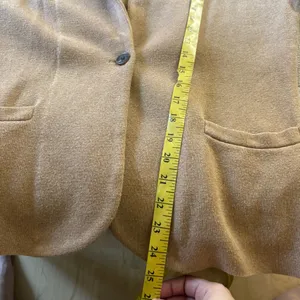 J. CREW Tan Knit Cotton‎ Schoolboy Sweater Blazer Size Small thumbnail 6