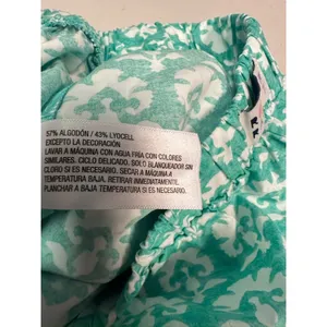 Roller Rabbit Green White Floral Block Print Pajama Boxer Shorts Womens XS NWT thumbnail 5