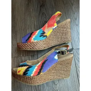 Mootsies Tootsies moliker women's size 6 M wedges woven‎ heels thumbnail 5