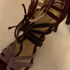 Charming Charlie Red and Pink Heels Strappy Elegant Design thumbnail 3