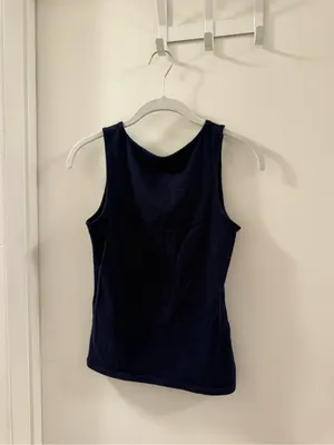Brandy Melville Navy Crossover V-Neck Tank thumbnail 3