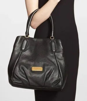 Marc by Marc Jacobs Pebbled Shoulder Bag in Black thumbnail 1