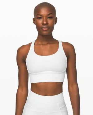 Lululemon 4 Energy Bra *Long Line Texture in White thumbnail 1