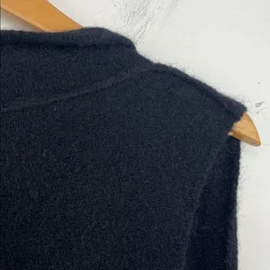 Wilfred Free Black Alpaca Wool Blend Sweater Vest with Fringe size Small thumbnail 10