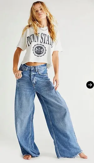 Free people Old West Slouchy Jeans thumbnail 1